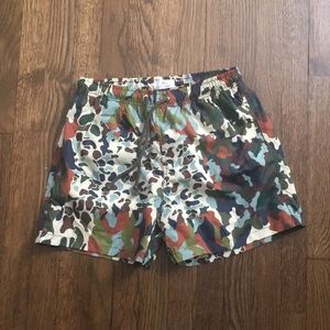 Zara men’s swim trunks in camouflage